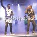 Chameleone and Bebe Cool on stage at the Sheraton Gardens.