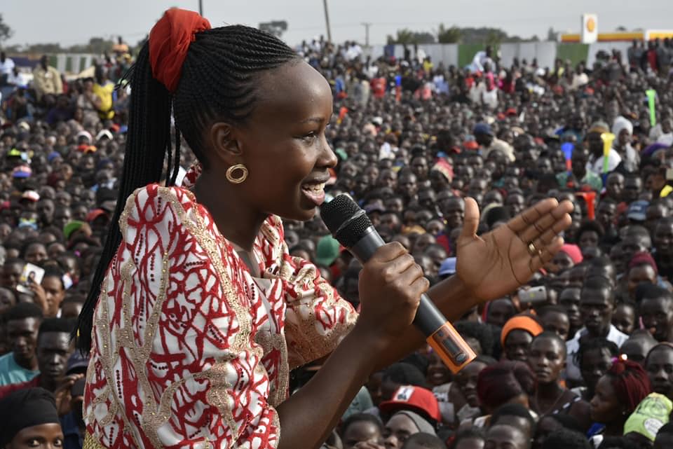 PHOTOS Here is Bobi Wine's wife, Barbie Itungo at her best during Kyadondo East campaigns
