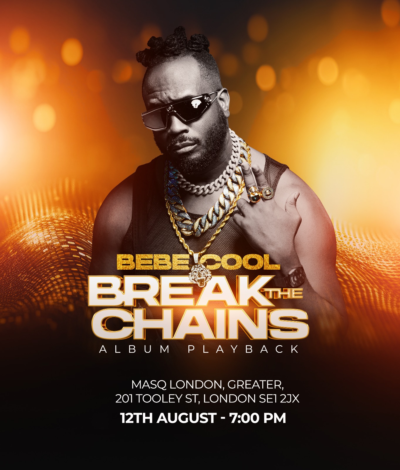 Bebe Cool to hold his first-ever album listening party in the UK